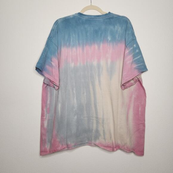 y2k Rolling Stones Art Band Concert Tour Tie Dye Shirt Oversized Grunge - Picture 5 of 5